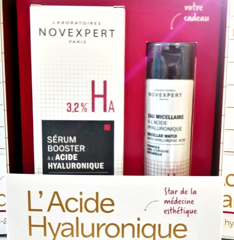 Coffret NOVEXPERT :  Serum booster a l’acide hyaluronique  Eau micellaire