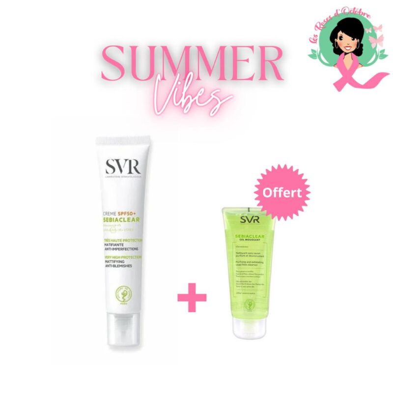 PACK SVR CREME SPF50 SEBIACLEAR + GEL MOUSSANT SEBIACLEAR 50ML OFFERT