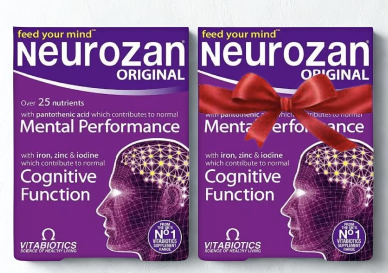 VITABIOTICS NEUROZAN 30 Capsules + 1 Boîte Offerte – Soutien Mémoire & Fonction Cérébrale