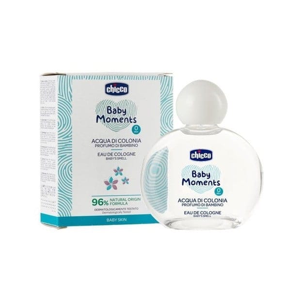 Parfum bébé Chicco Baby Moments 100ml hypoallergénique sans alcool pour bébé dès la naissance.